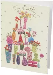 Karnet B6 + koperta MO3369W1 Kwiaty w wazonach