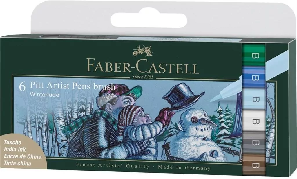Pisaki Pitt Artist Pen Winter B 6szt - tantis.pl