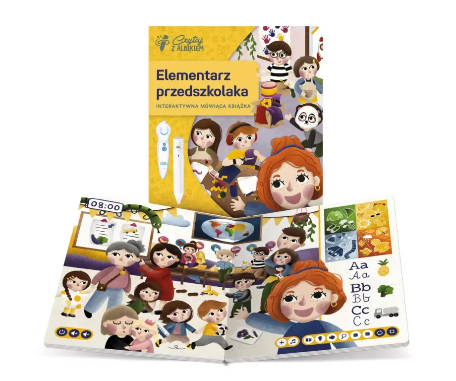 Elementarz przedszkolaka. Zestaw z piórem. Czytaj z Albikiem - tantis.pl