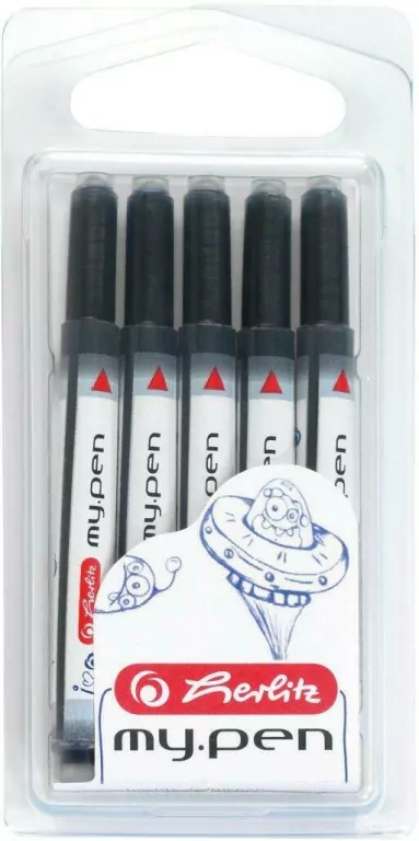 Naboje do pióra. Niebieskie, 5 sztuk - tantis.pl