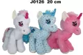 Maskotka Jednorożec 3 kolory 20cm, mix - tantis.pl