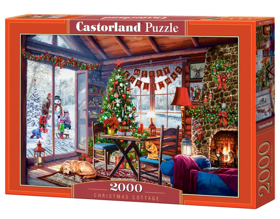 Puzzle 2000 Świąteczna Chata CASTOR - tantis.pl