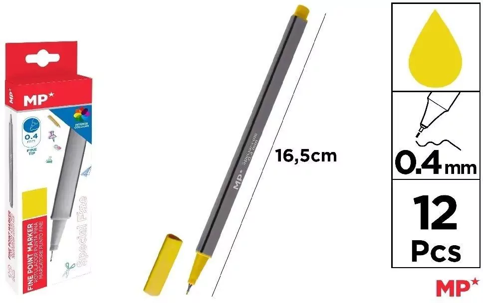 Cienkopis 0.4mm żółty - tantis.pl
