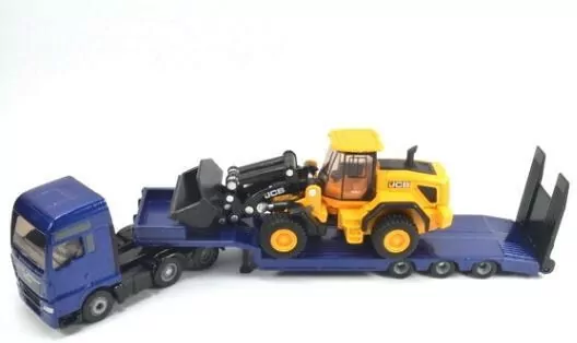 Ciężarówka MAN TGX XXL z ładowarką JCB. Siku Super - tantis.pl