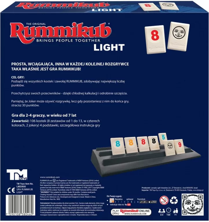 Rummikub Light - tantis.pl