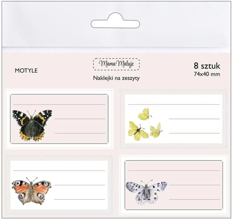 Naklejki na zeszyty Motyle - tantis.pl