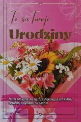 Karnet urodziny z wymiennymi cyframi JCX-233