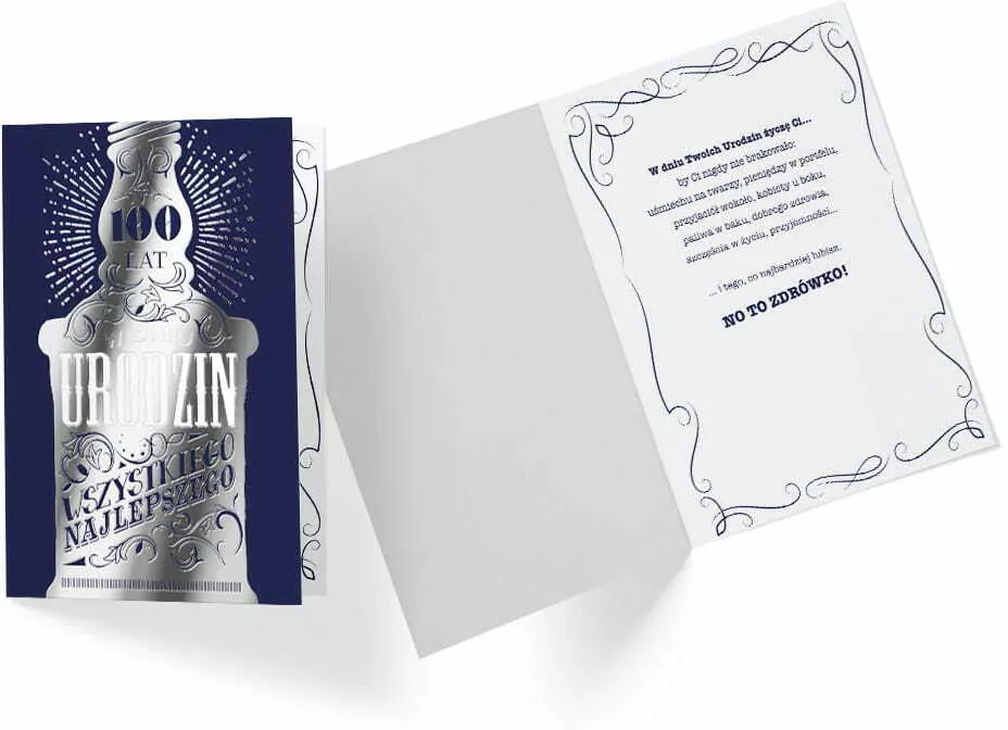 Karnet B6 PP-2170 Urodziny butelka - tantis.pl