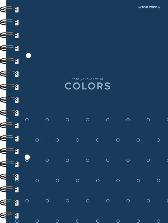 Kołozeszyt A5 100k. Top 2000 Colors niebieski - tantis.pl