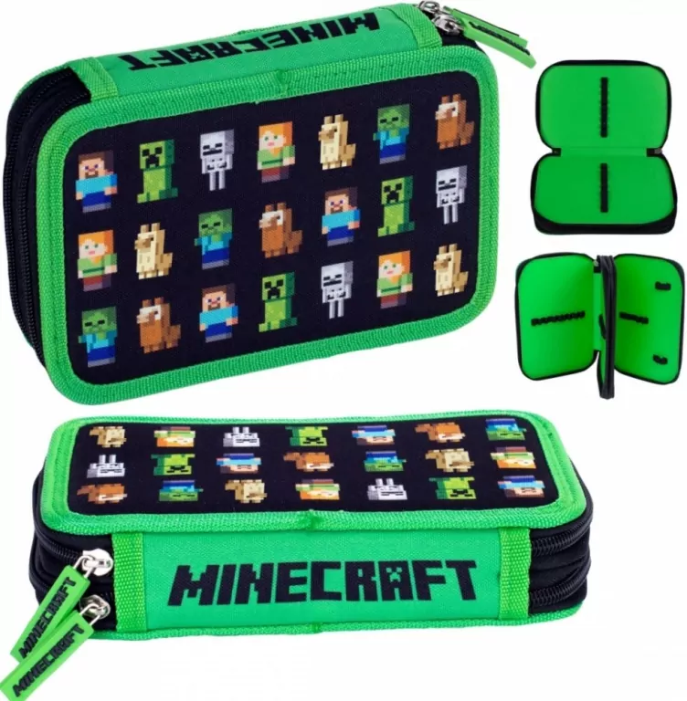 Piórnik dwukomorowy bez wyposażenia Minecraft - tantis.pl