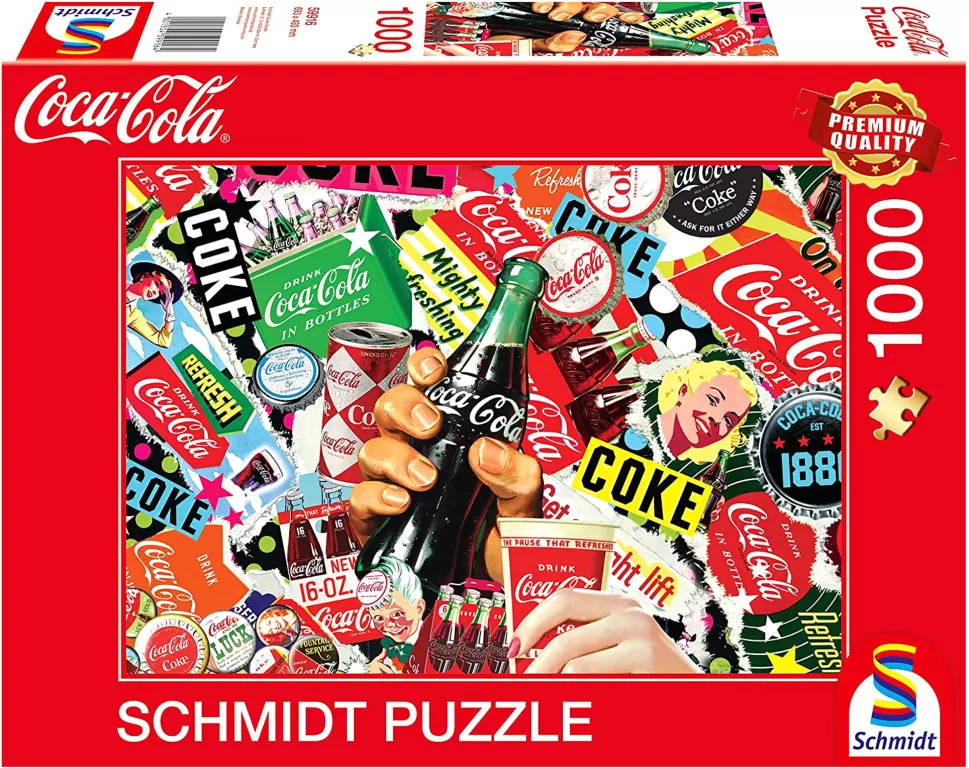 Puzzle 1000 PQ COCA-COLA Reklama 109964 - tantis.pl