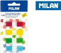Indeksy transparentne Milan fluo 4 kolory 45 x 12 mm 140 sztuk - tantis.pl