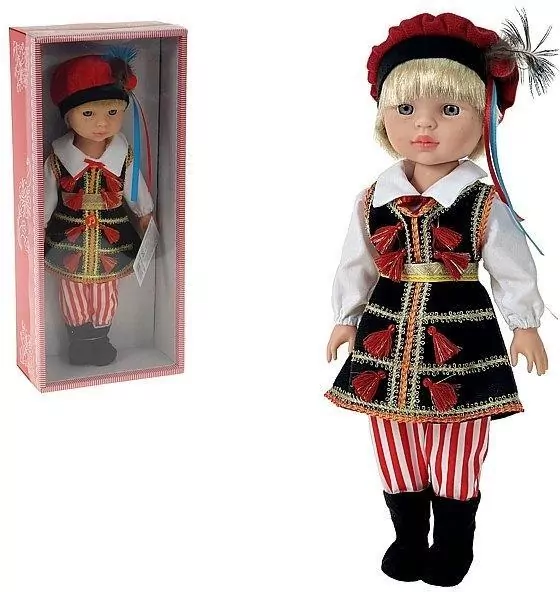 Lalka chłopiec w stroju ludowym 38cm polski dźwięk - tantis.pl