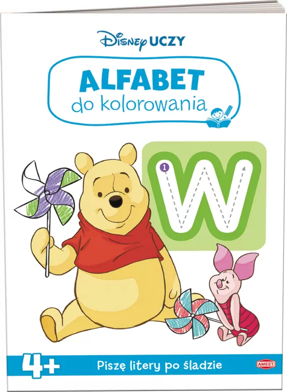 Disney uczy. Alfabet do kolorowania. Kubuś i przyjaciele - tantis.pl
