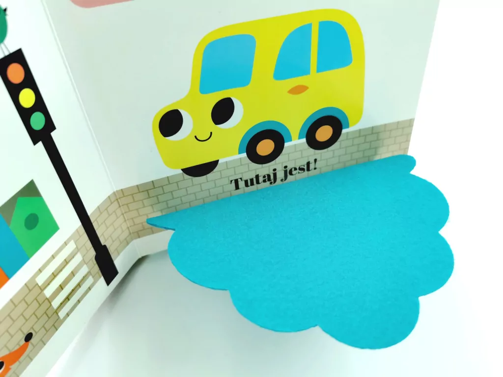 Gdzie się schował samochód? Akademia Mądrego Dziecka. Zabawa w chowanego - tantis.pl