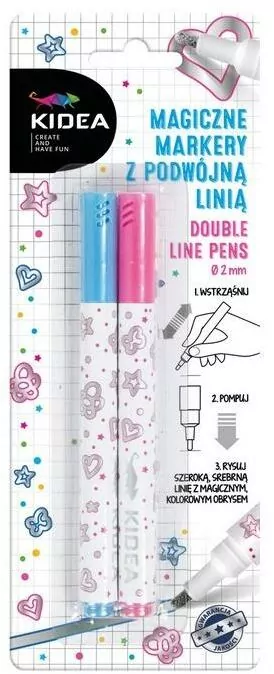 Marker magiczny z podwójną linią. 2 kolory - tantis.pl