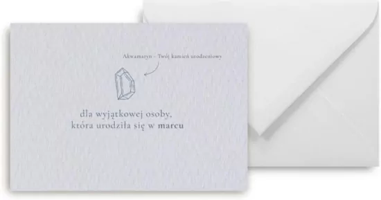 Mini kartka Urodziny marzec