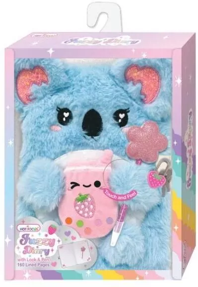 Futrzany pamiętnik z długopisem Koala - tantis.pl