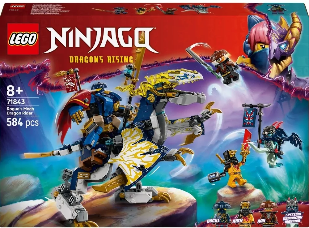 LEGO® Ninjago. Mech smoczego jeźdźca Rogue’a 71843 - tantis.pl