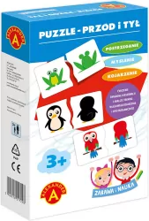 Alexander. Zabawa i nauka. Puzzle. Przód i tył