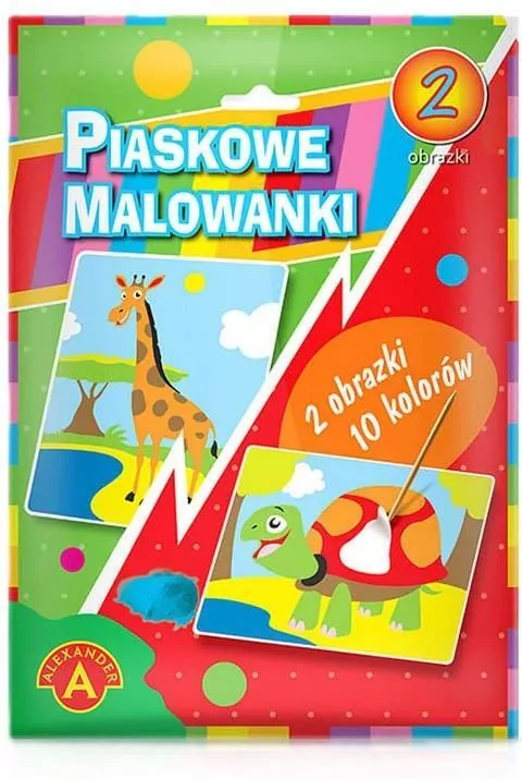 Piaskowe malowanki. 2 obrazki 10 kolorów - tantis.pl