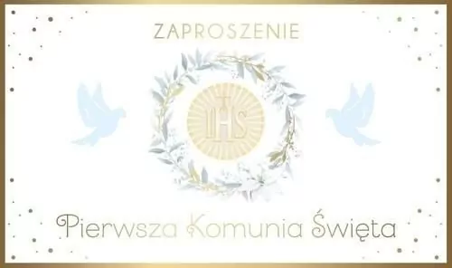 Zaproszenie Komunia - tantis.pl