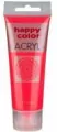 Farba akrylowa 75ml czerwona fluo HAPPY COLOR - tantis.pl