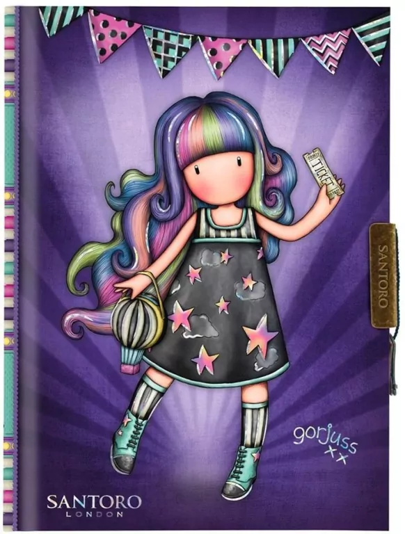Zamykany Notes. Gorjuss Fairground Up and Away - tantis.pl