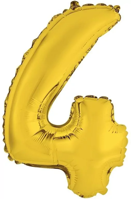 Balon foliowy 4 złoty 35cm - tantis.pl