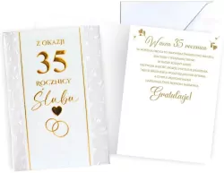 Karnet Rocznica ślubu 35