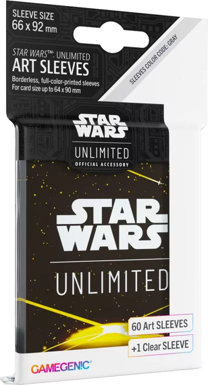 Gamegenic: Star Wars Unlimited - Art Sleeves - Card Back Yellow - tantis.pl