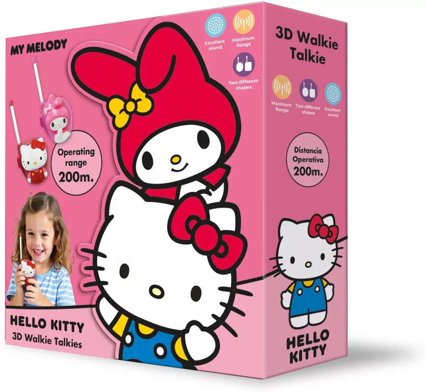 Walkie Talkie Hello Kitty 3D HK50203 - tantis.pl