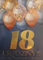 Karnet Urodziny 18 męskie - tantis.pl