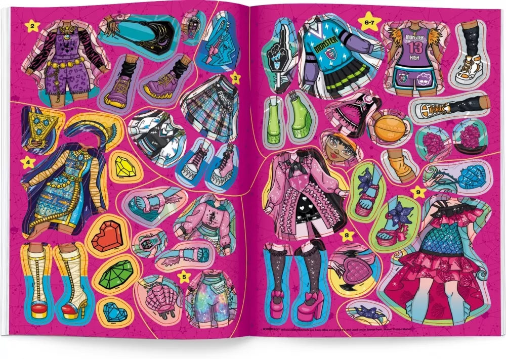 Brokatowe ubieranki Monster High - tantis.pl
