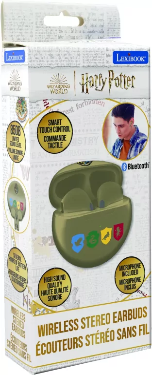 Lexibook. Słuchawki bezprzewodowe, Bluetooth. Harry Potter HPBT05HP - tantis.pl