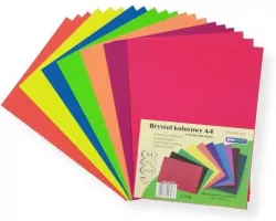 Tektura A4 kolorowa mix fluo