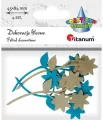 Filcowe kwiatki z gałązką mix - tantis.pl