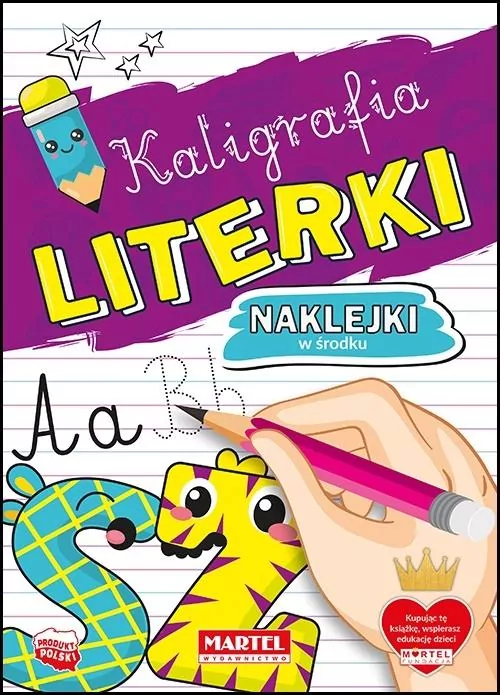 Kaligrafia. Literki z naklejkami - tantis.pl