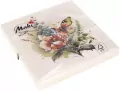 SERWETKA PAP 3W 330X330 KWIATY MOTYL PM OP - tantis.pl