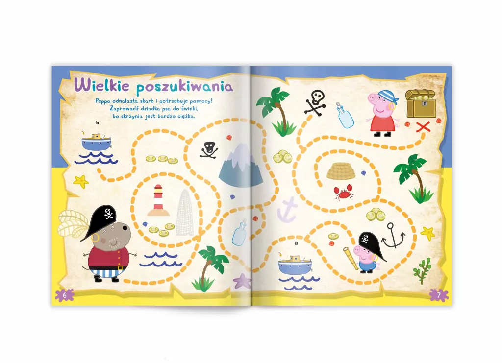Peppa Pig. Ahoj, piraci! Zadanie Przyklejanie. Cz.6 - tantis.pl