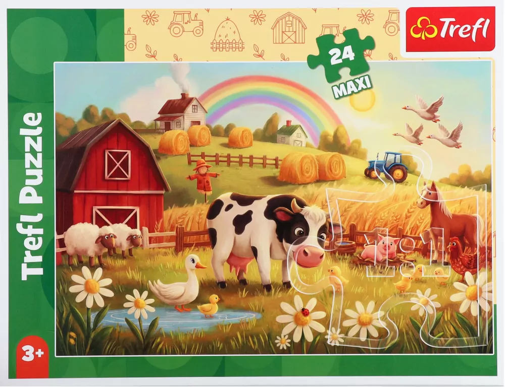Puzzle 24 Krowa na farmie TREFL - tantis.pl