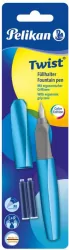 Pióro wieczne Twist Frosted Blue + 2 naboje