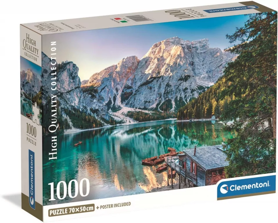 Szmaragdowe Jezioro Braies. Puzzle 1000 - tantis.pl