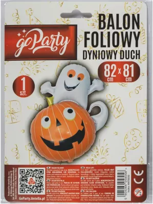 Balon foliowy Dyniowy duch 82x81cm
