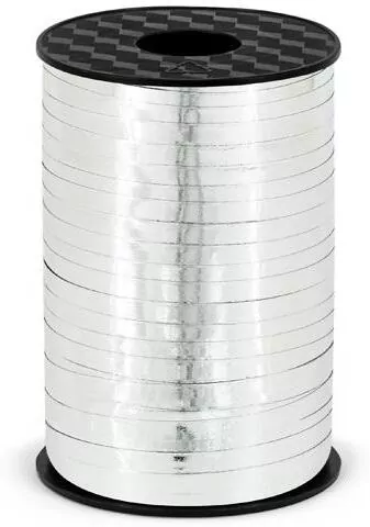 Wstążka plastikowa srebrna 5mmx225m - tantis.pl