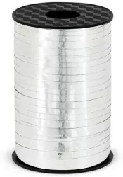 Wstążka plastikowa srebrna 5mmx225m