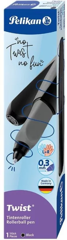 Pióro kulkowe Twist. Czarne - tantis.pl