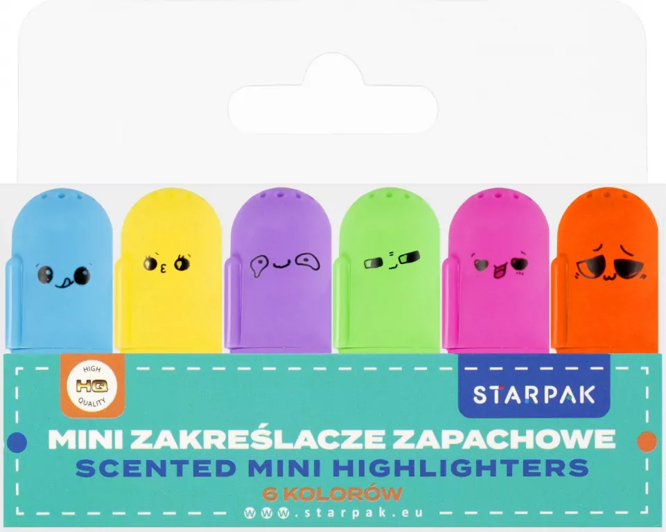 Mini zakreślacz zapachowy 6 kolorów - tantis.pl