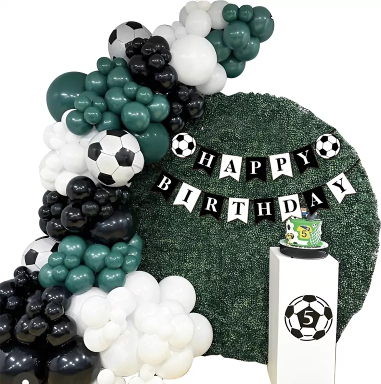 Zestaw balonów Happy Birthday piłkarski 78el - tantis.pl