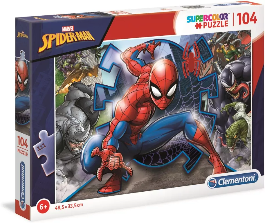 Puzzle 104. Supercolor. Marvel Spiderman - tantis.pl